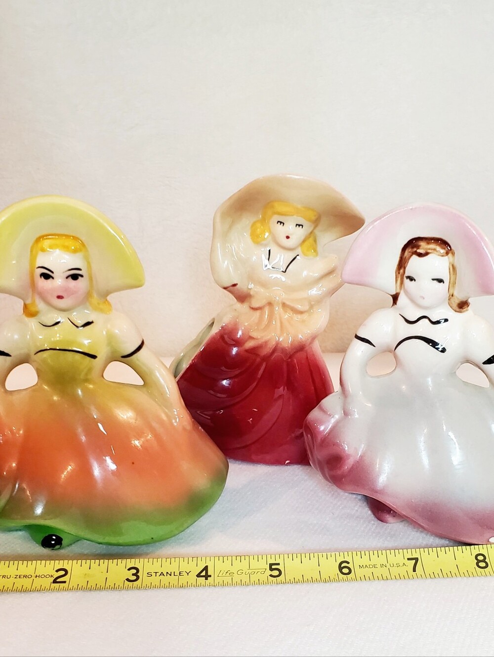 Vintage Ceramic Lady Planters - Picture 3 of 5